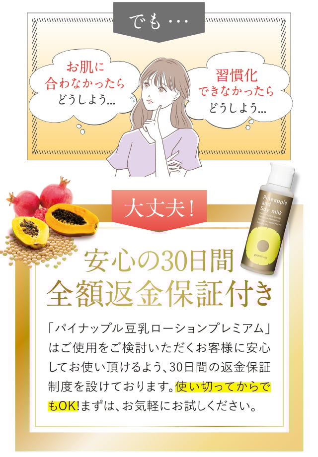 安心の30日間全額返金保証付き